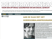 Tablet Screenshot of dehormoonfactorwebwinkel.nl